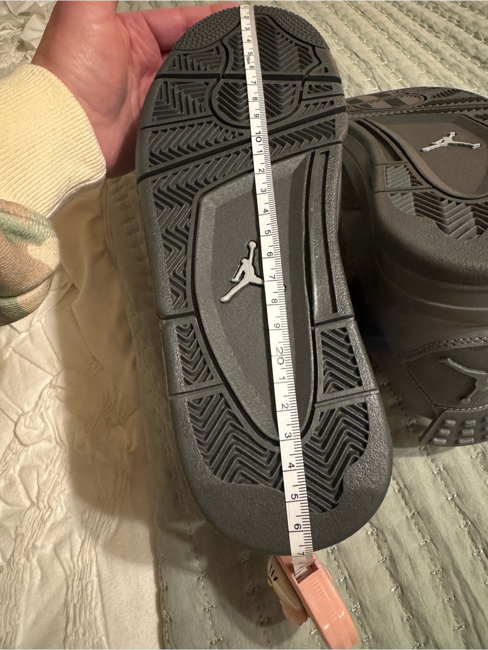 Nike Air Jordan 4 Wet Cement Suede Gray Trainers - Picture 16 of 16